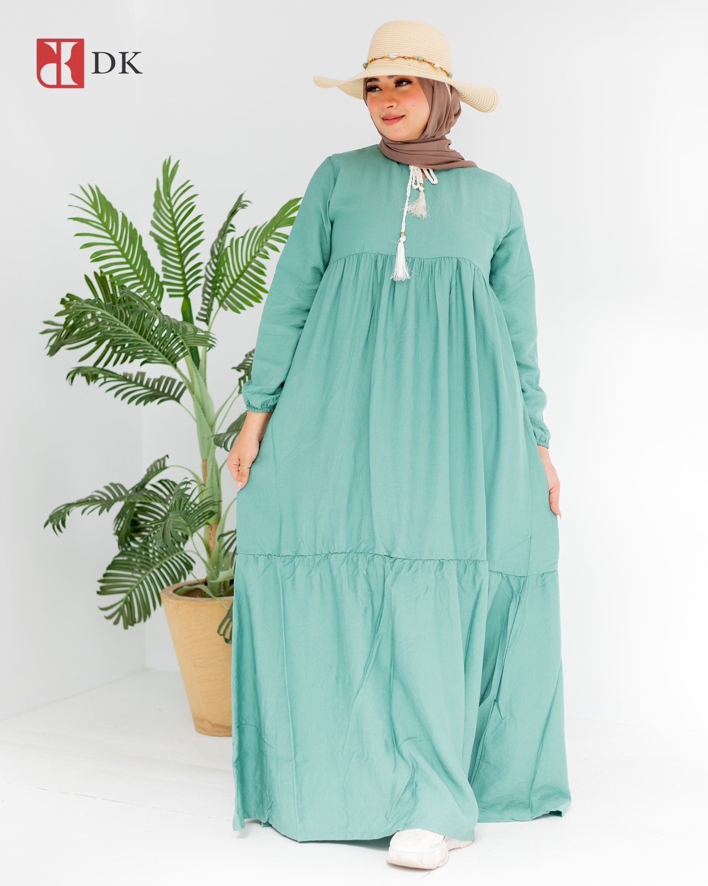 Elegant linen dress