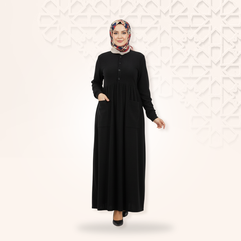 Ribbed Velvet Dress