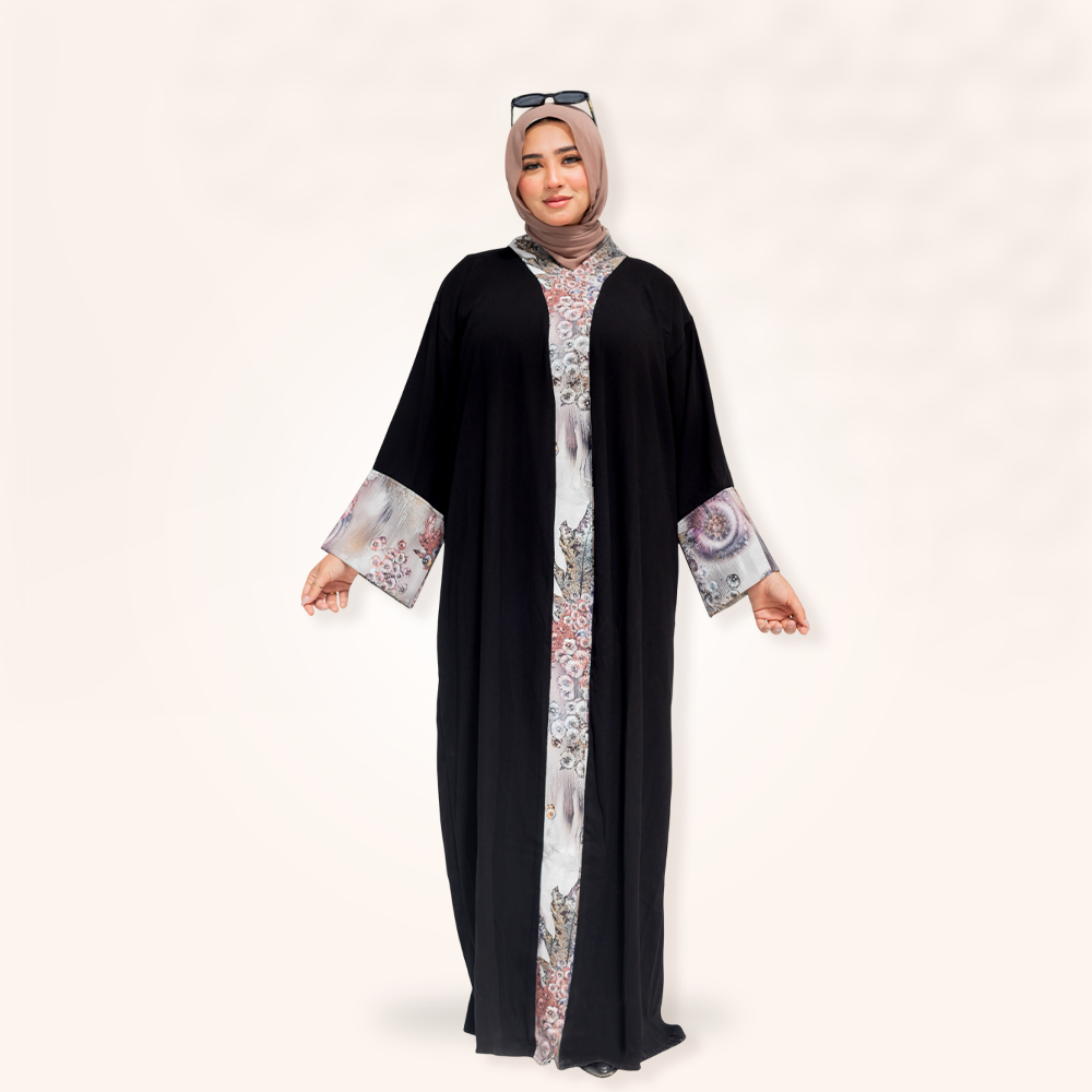 Casual Black Abaya