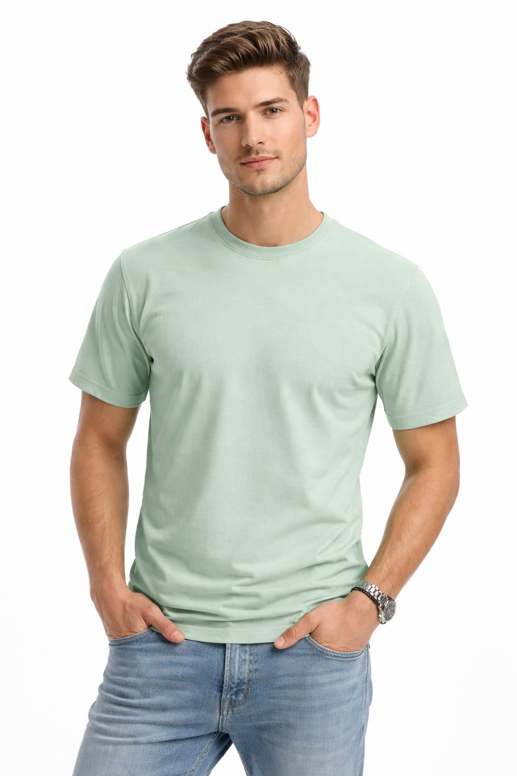 Round T-shirt Cotton 100% Best Quality Slimfit