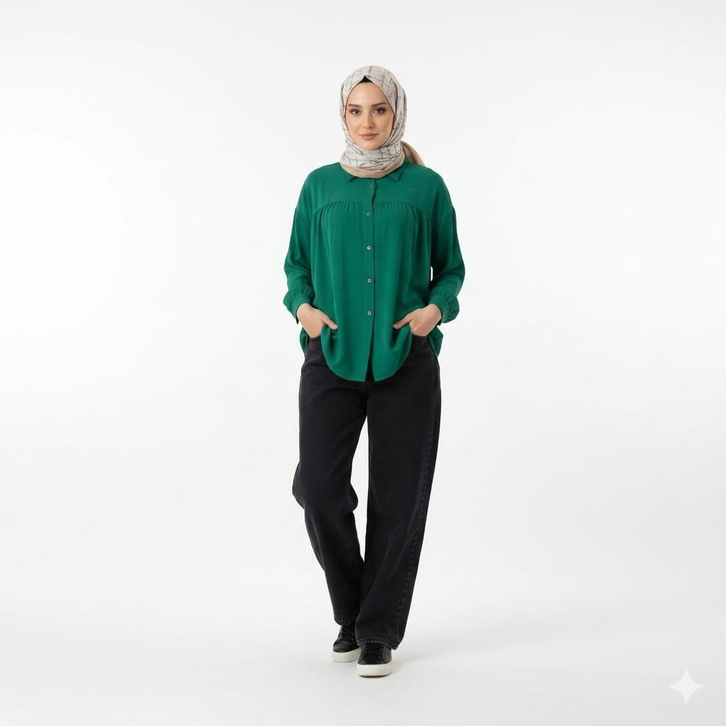 Emerald Green Blouse