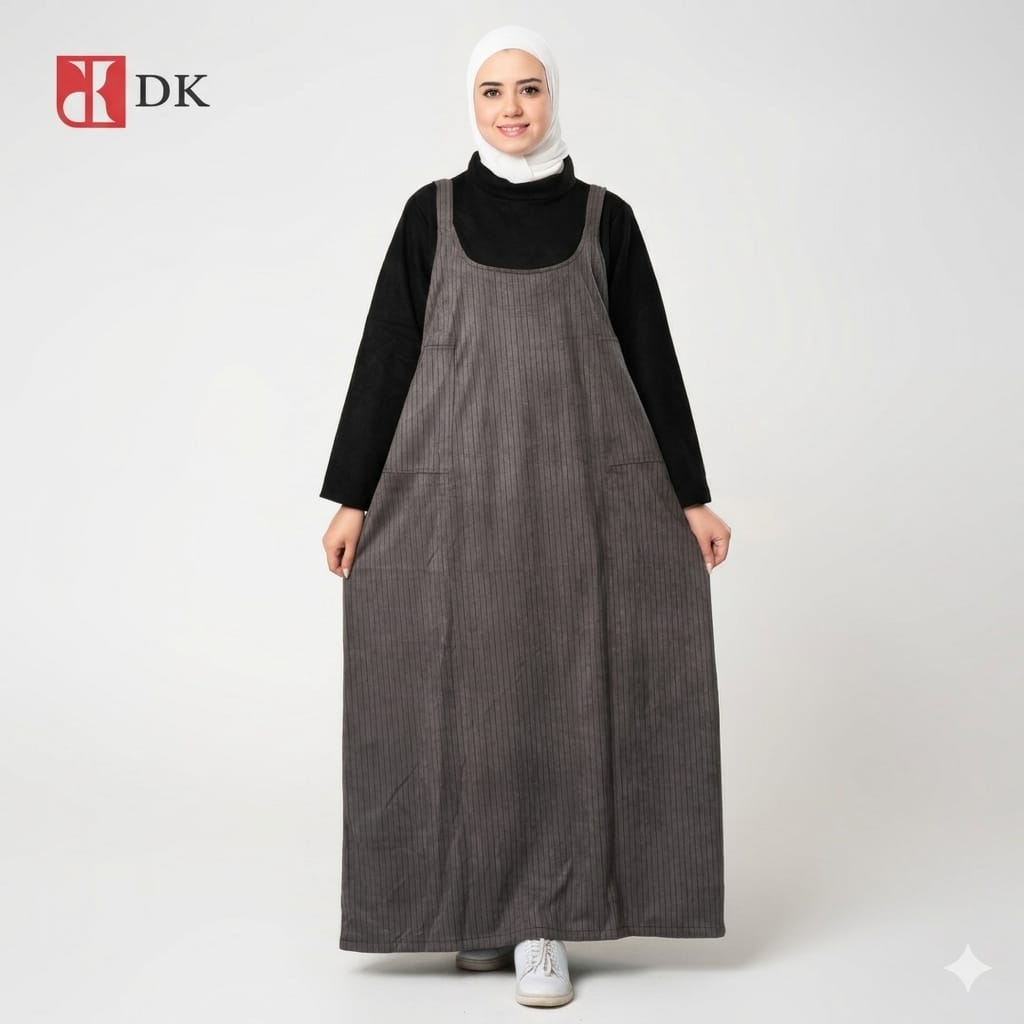 Sleeved Maxi Velor Suede Dress One Piece