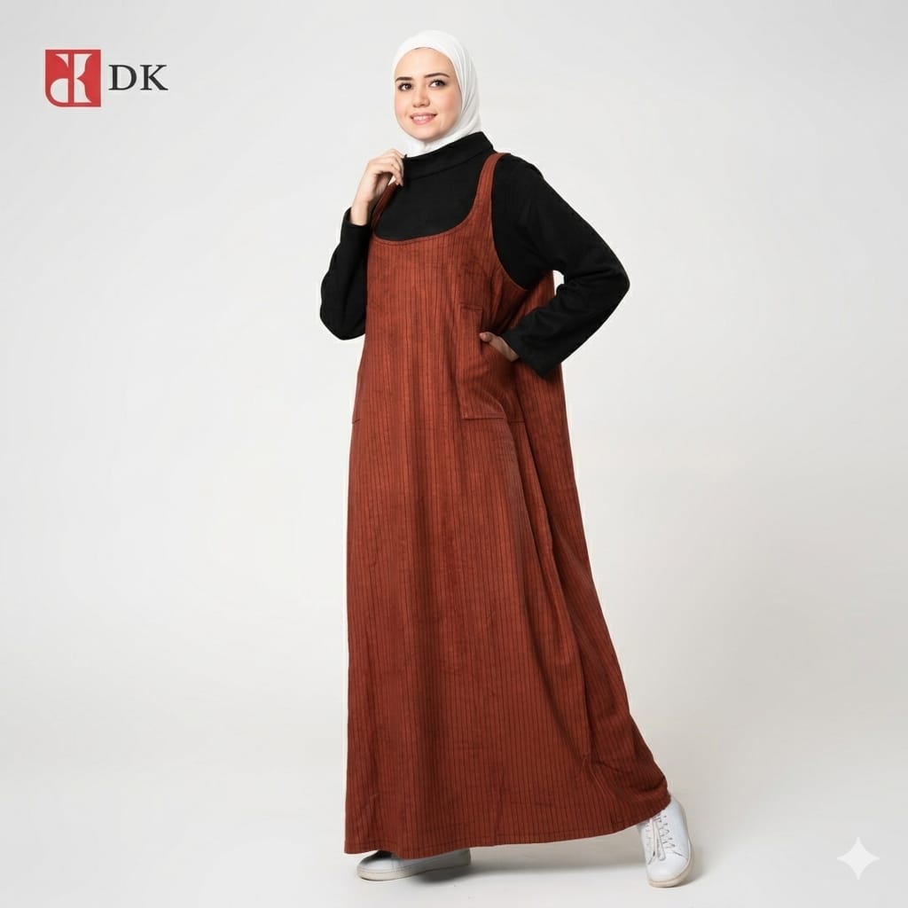 Sleeved Maxi Velor Suede Dress One Piece
